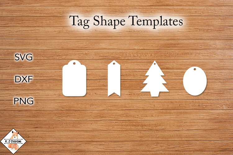 Tag Shape Templates SVG