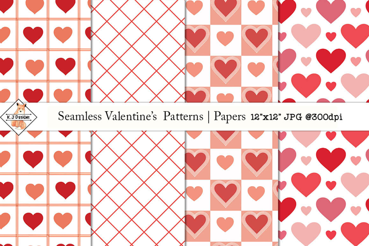 Seamless Valentines Patterns | Papers