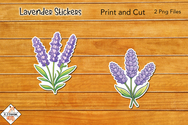 Lavender Stickers | Print and Cut