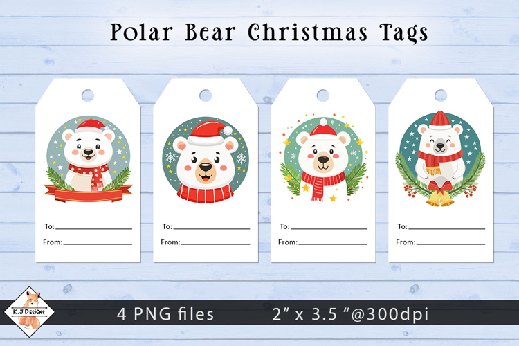 Christmas Gift Tags | Polar Bears