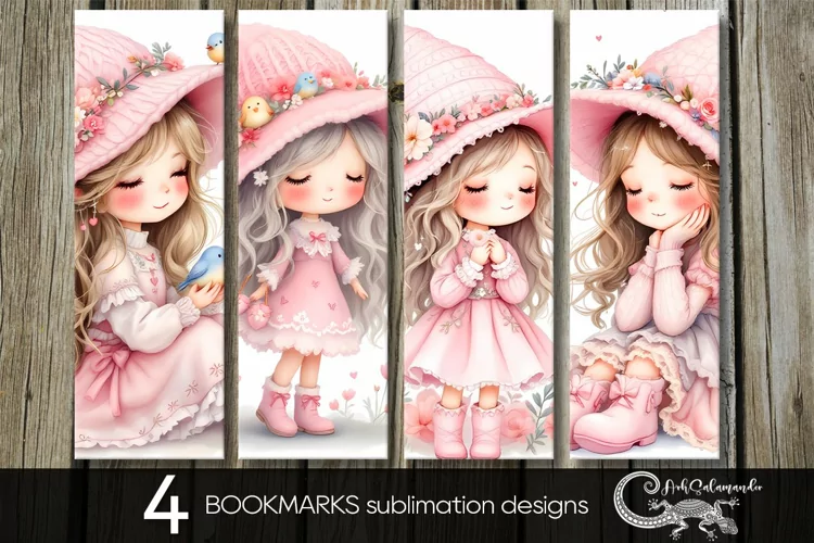 Be my valentine | cute bookmarks sublimation design PL