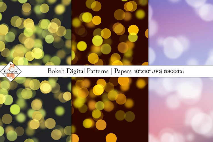 Bokeh Digital Patterns | Papers