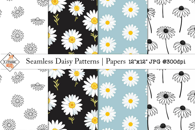Seamless Daisy Patterns | Papers