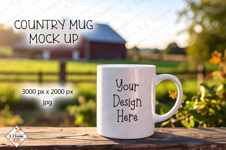 Country Mug Mock Up Photo JPG #4