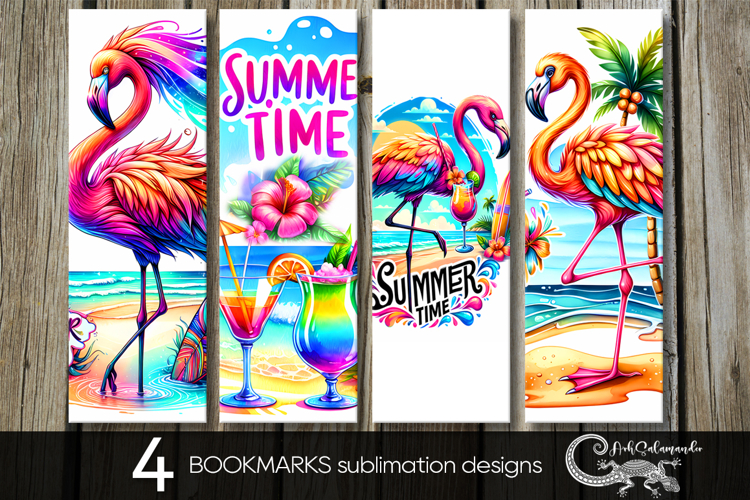 Beach life | summer time bookmarks sublimation design PLUS