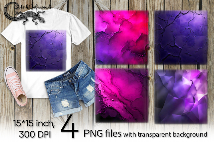 Abstract purple background | 4 PNG Sublimation designs P