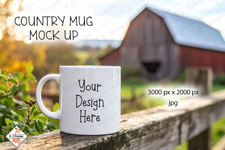 Country Mug Mock Up Photo JPG #3