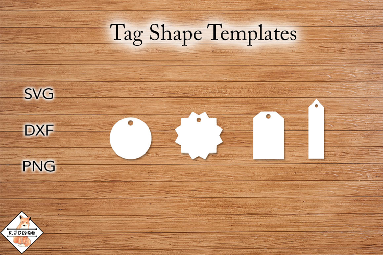 Tag Shape Templates SVG