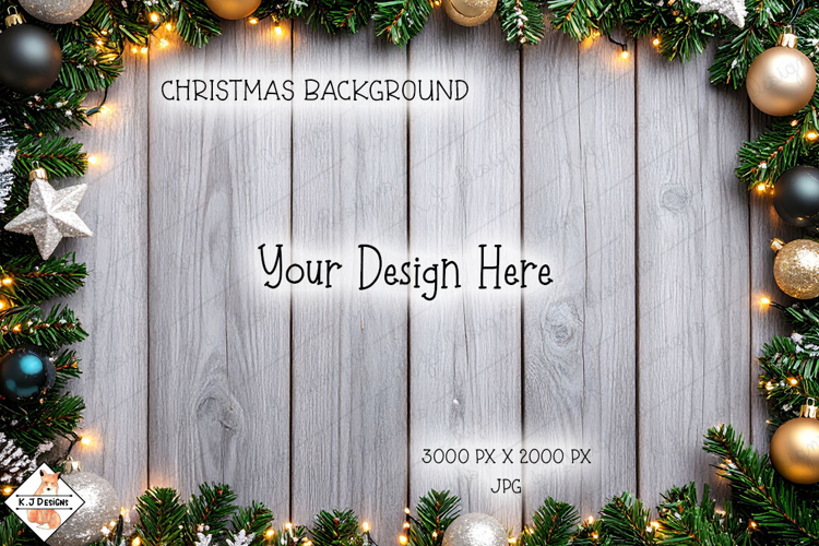 Christmas Mock Up Photo JPG Background