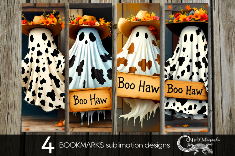Halloween character | 4 bookmarks sublimation designs P2