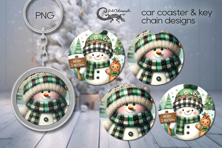 Christmas gingerbread | Car coaster   key chain deisgn PLUS