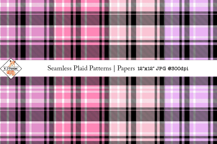 Seamless Plaid Patterns | Digital Papers