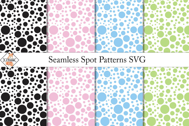 Seamless Spot Patterns SVG | Digital papers