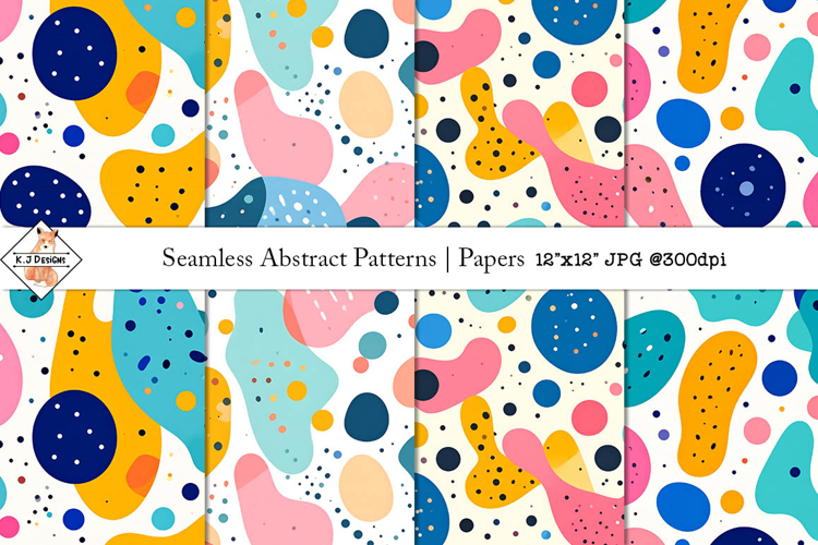 Seamless Abstract Patterns | Digital Papers