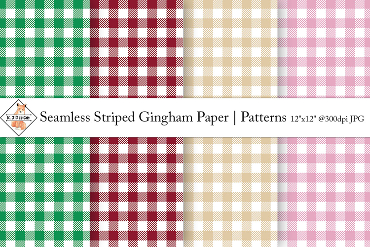 Seamless Striped Gingham Paper | Patterns