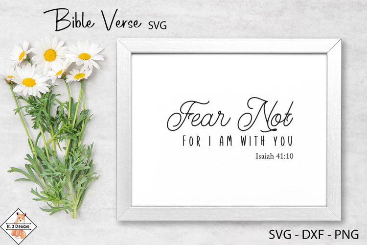 Fear Not Bible Verse SVG | Christian Design