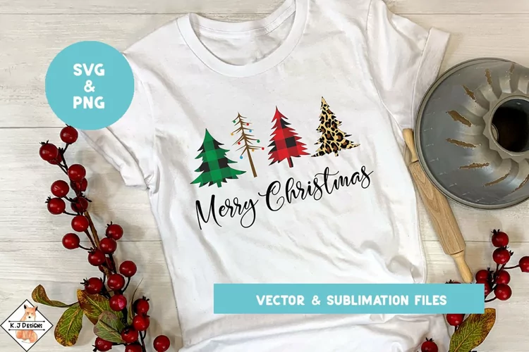 Merry Christmas Trees | Holiday Clipart