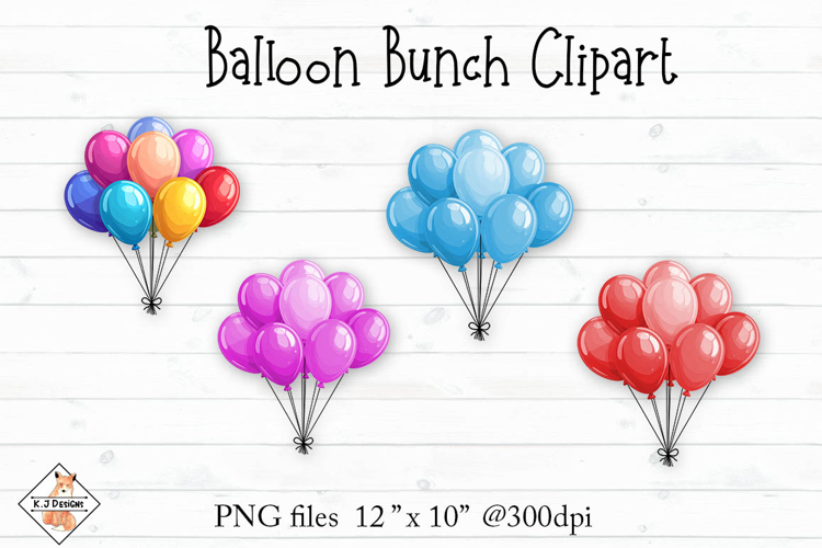Balloon Bunch Clipart PNG