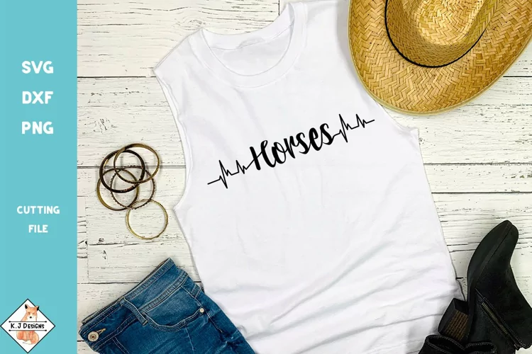 Horse Heartbeat SVG | Animal Designs