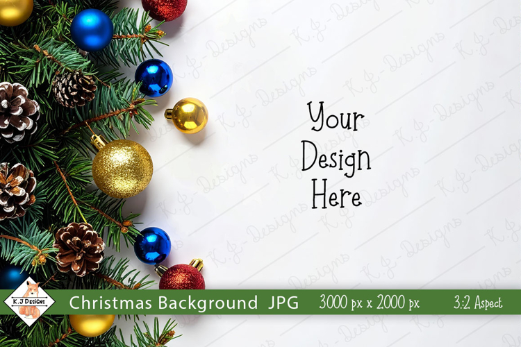 Christmas Bauble Background Photo JPG