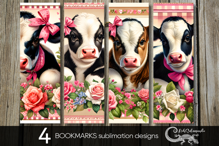 Valentine farmhouse | 4 bookmarks sublimation designs PLUS