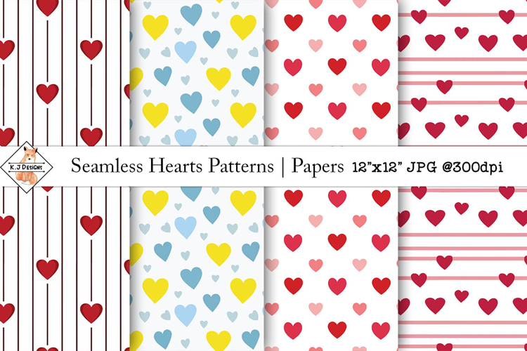 Seamless Heart Patterns | Papers