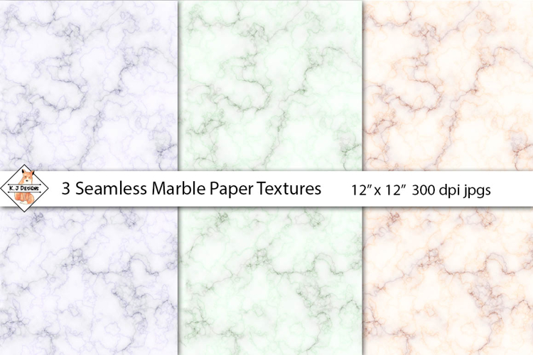 Marble Paper Textures Digital Papers