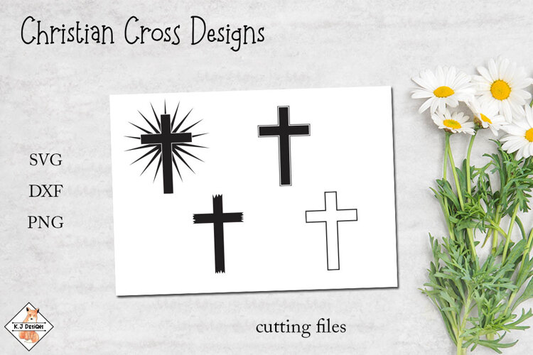 Christian Cross Designs SVG example image 1