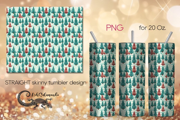 Christmas pattern | Christmas Sublimation Tumbler Design PL example image 1