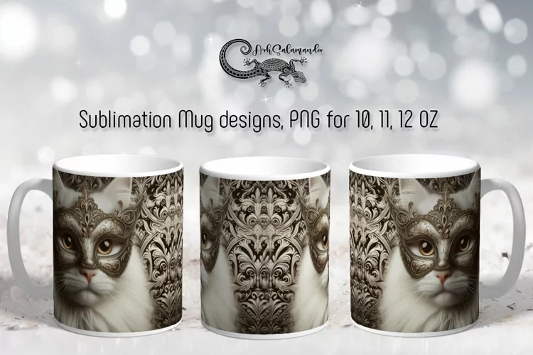 Mystic cats | Animals Mug Sublimation design PLUS