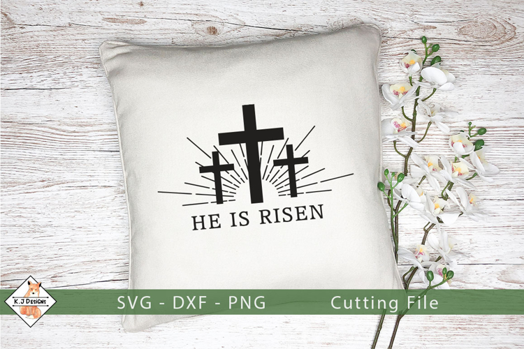 He Is Risen SVG | Christian Easter Designs