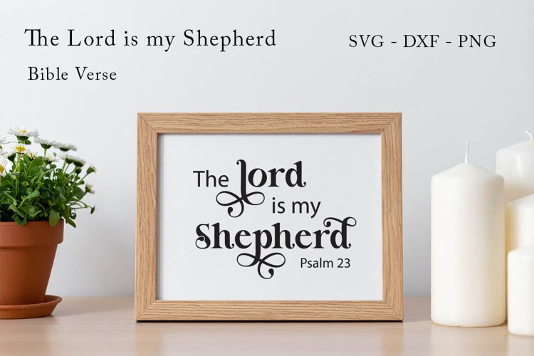 Lord is my Shepherd SVG | Bible Verse