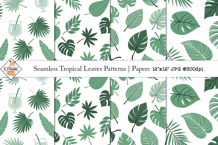 Seamless Tropical Leaves Patterns | Papers