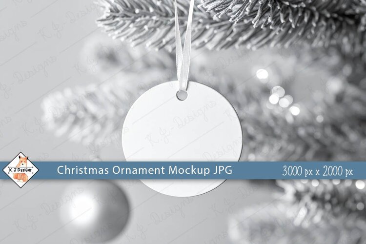 Christmas Ornament #11 Mockup Photo JPG | Background example image 1