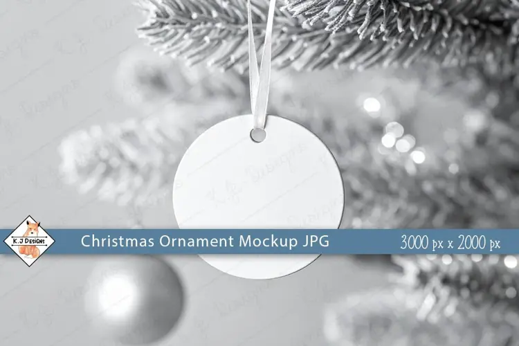 Christmas Ornament #11 Mockup Photo JPG | Background
