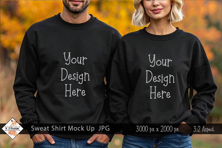 Fall Sweat Shirt Mock Up Photo JPG | Background