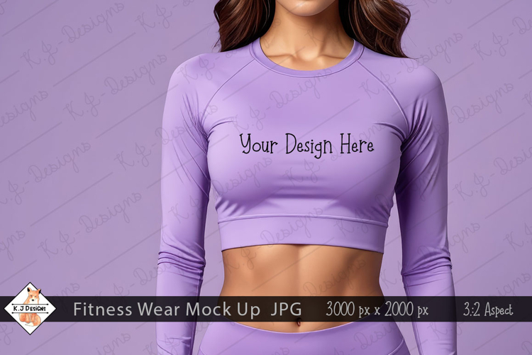 Ladies Fitness Wear Mock Up Photo JPG | Background