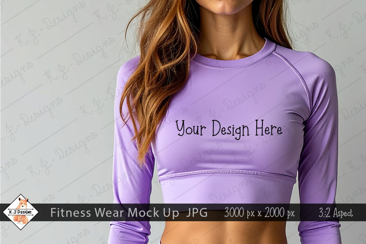 Ladies Fitness Wear Mock Up Photo JPG | Background