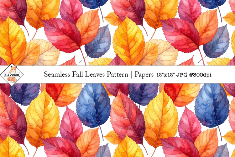 Seamless Fall Leaves Pattern | Papers