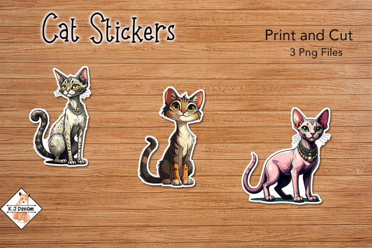 Cat Stickers | Print and Cut