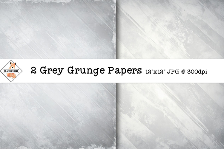 Grey Grunge Digital Papers #2