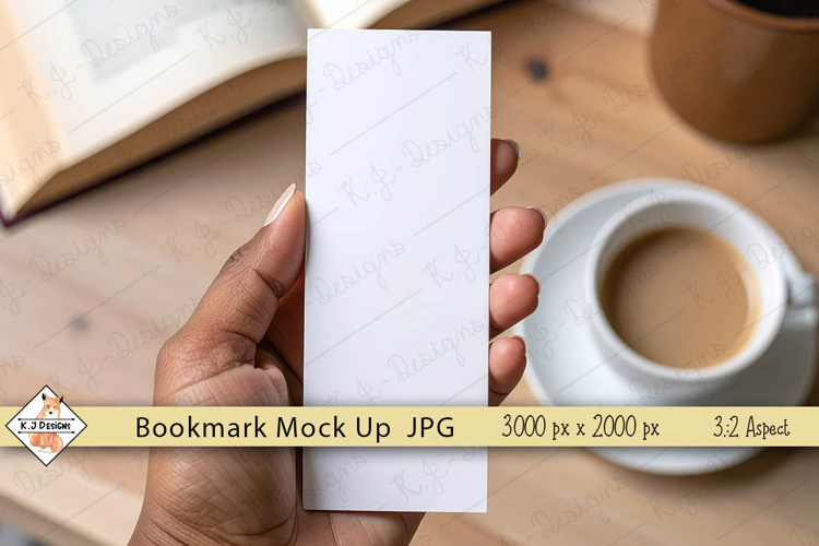 Bookmark mock up background jpg