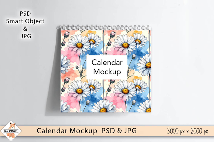 Mockup Spiral Calendar | PSD Smart Object