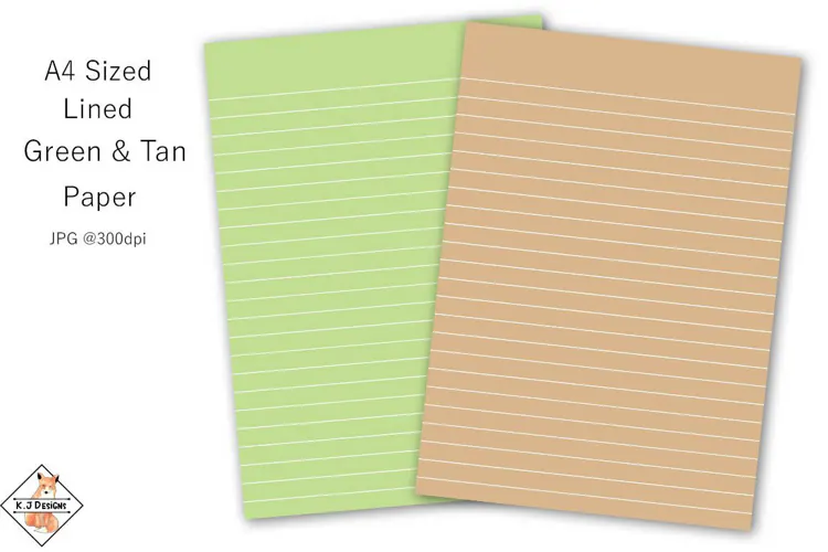 A4 Digital lined Writing Paper | Backgrounds