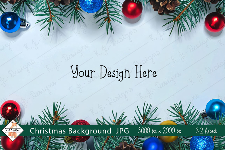 Christmas Baubles #2 Background Photo JPG