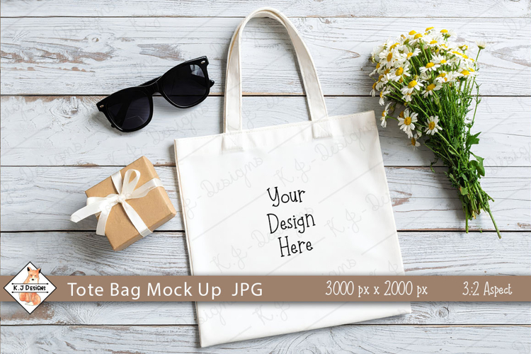 Tote Bag #2 Mockup Photo JPG | Background example image 1