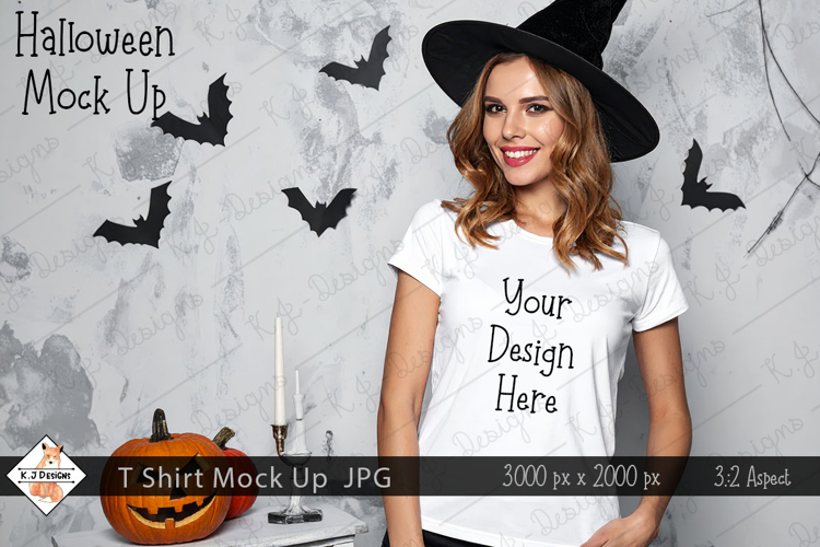 Halloween T Shirt Mockup Photo JPG | Background
