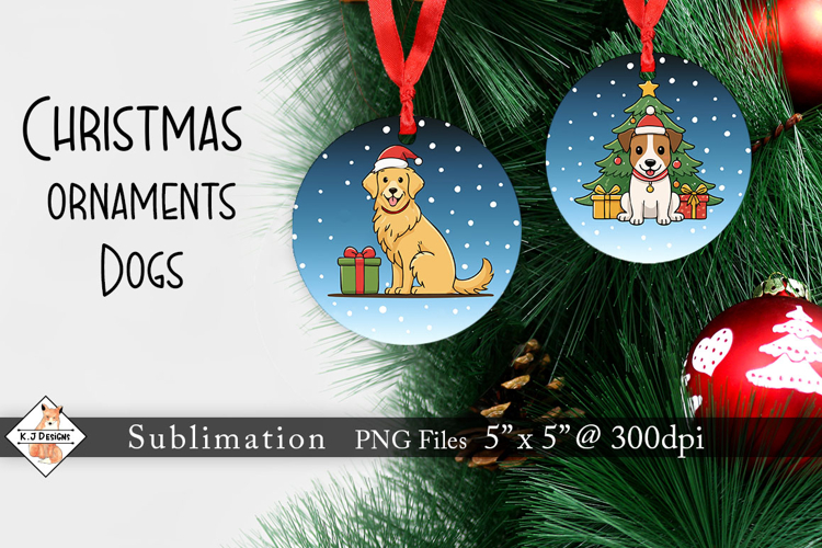 Dog Christmas Ornaments #2