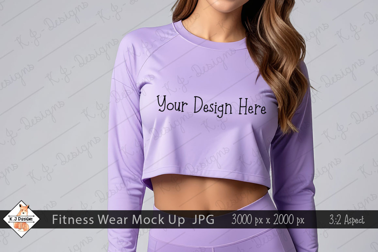 Ladies Fitness Wear Mock Up Photo JPG | Background