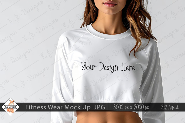 Ladies Fitness Wear Mock Up Photo JPG | Background
